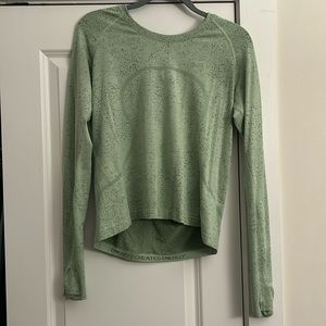 Green Lululemon Running Shirt